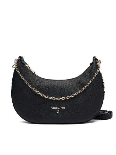 Patrizia Pepe Torebka 8B0310/L001-K103 Czarny. Czarne torebki klasyczne Patrizia Pepe, bez wzorów, ze skóry, bez dodatków. Za 1,039.00 zł.
