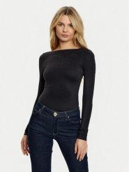 Guess Body W5RP09 KCDE0 Czarny Slim Fit. Czarne body Guess, l, z aplikacjami, z syntetyku. Za 239.99 zł.
