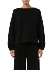 Comma Bluza Kobiety Sztuczne włókno czarny, 38. Czarne bluzy comma, bez wzorów, z tkaniny, bez kaptura. Za 299.95 zł.