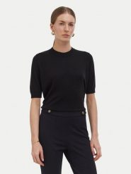 Liu Jo Bluzka WF6419 MA16R Czarny Regular Fit. Czarne bluzki Liu Jo, m, bez wzorów, z wiskozy, bez kołnierzyka, bez ramiączek. Za 389.99 zł.