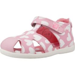 Sandały AGATHA RUIZ DE LA PRADA 242903A Rose. Czerwone sandały Agatha Ruiz de la Prada, bez wzorów, ze skóry, bez obcasa, bez zapięcia. Za 248.79 zł.