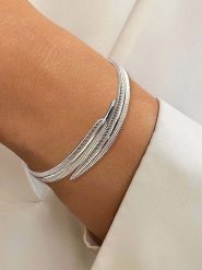 Eclat d'Argent Srebrna bransoletka rozmiar: onesize. Szare bransoletki Eclat d'Argent, srebrne. Za 376.45 zł.