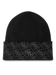 Guess Czapka W5BZ20 Z2NQ2 Czarny. Czarne czapki Guess, z aplikacjami, z materiału. Za 219.99 zł.