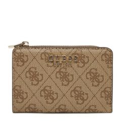 Mały Portfel Damski Guess. Brązowe portfele Guess, z aplikacjami. Za 139.99 zł.