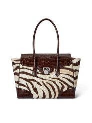 LAUREN RALPH LAUREN Torebka 431969469001 Brązowy. Brązowe shopper Lauren Ralph Lauren, bez wzorów, z materiału, bez dodatków. Za 2,299.00 zł.