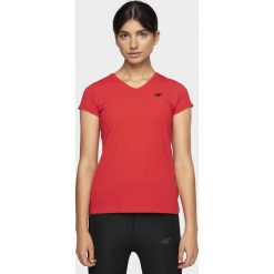 T-Shirt damski. T-shirty 4f, bez wzorów, bez kołnierzyka, bez ramiączek. W wyprzedaży za 39.99 zł.