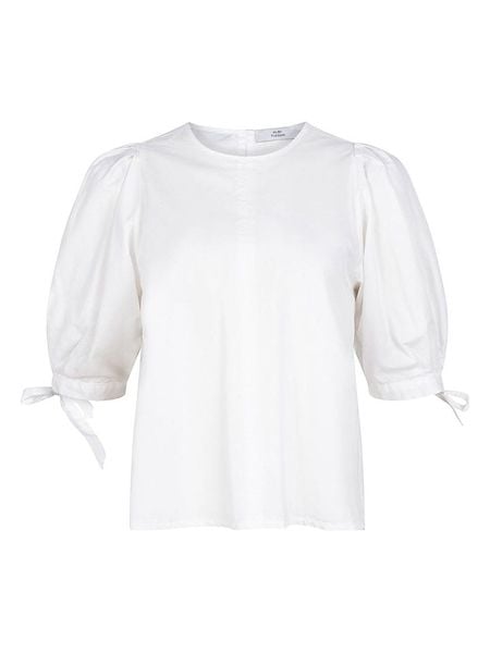 RUBY TUESDAY Bluzka "Tadi" w kolorze białym rozmiar: 38. Białe bluzki RUBY TUESDAY, bez wzorów, bez kołnierzyka, bez ramiączek. Za 215.21 zł.