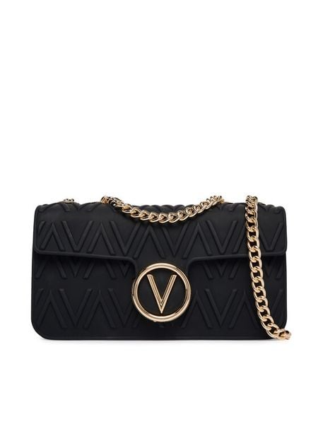 Valentino Torebka Alexia Summer VBSA0N09 Czarny. Czarne listonoszki Valentino, bez wzorów, ze skóry, bez dodatków. Za 304.99 zł.