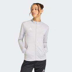 Bluza dresowa Entrada26. Białe bluzy Adidas, bez wzorów, z dresówki, bez kaptura. Za 121.99 zł.