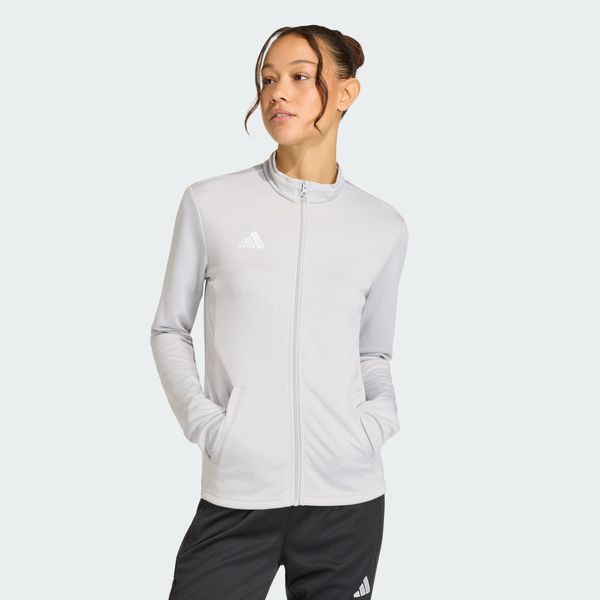 Bluza Entrada26 Track Jacket. Białe bluzy Adidas, xl, z aplikacjami, z dresówki, bez kaptura. Za 121.99 zł.