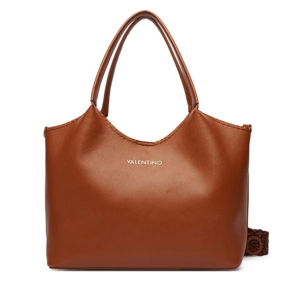Torebka Valentino. Brązowe shopper Valentino, bez wzorów, bez dodatków. Za 474.99 zł.