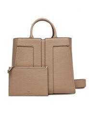 Elisabetta Franchi Torebka BS-07A-51E2-V500 Beżowy. Brązowe torebki klasyczne Elisabetta Franchi, bez wzorów, ze skóry, bez dodatków. Za 1,789.00 zł.