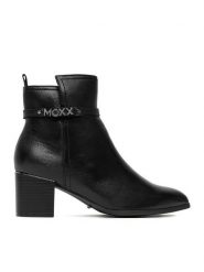 MEXX Botki CEO-MX/034C-WB Czarny. Czarne botki Mexx, bez wzorów, ze skóry, bez obcasa, na słupku, bez zapięcia. Za 369.99 zł.