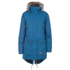 Parka Damska Wodoodporne Clea. Niebieskie parki Trespass, na zimę, l, z materiału, wakacyjne, z kapturem. Za 285.99 zł.