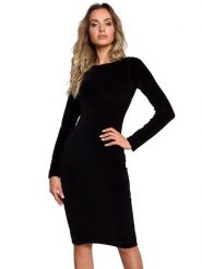 Made of emotion Sukienka w kolorze czarnym rozmiar: XXL. Czarne sukienki Made Of Emotion, xxl, bez wzorów, z bawełny, bez kołnierzyka, bez ramiączek, midi. Za 194.99 zł.