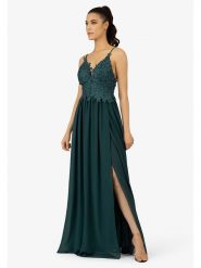 APART Sukienka w kolorze zielonym rozmiar: 36. Zielone sukienki Apart, bez wzorów, z koronki, bez kołnierzyka, bez ramiączek, maxi. Za 260.99 zł.