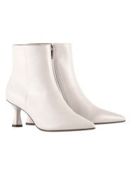 Högl Skórzane botki "Charlene" w kolorze białym rozmiar: 37,5. Białe botki Högl, bez wzorów, bez obcasa, bez zapięcia. Za 596.95 zł.