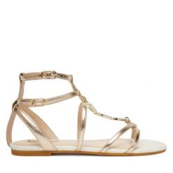 Sandały Liu Jo. Żółte sandały Liu Jo, bez wzorów, bez obcasa, na płaskiej podeszwie, bez zapięcia. Za 559.99 zł.