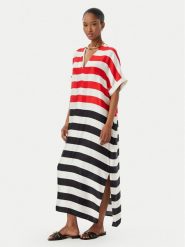 LOLA CASADEMUNT Sukienka letnia LS2616013 Kolorowy Relaxed Fit. Sukienki LOLA CASADEMUNT, na lato, l, bez wzorów, bez kołnierzyka, bez ramiączek. Za 459.99 zł.