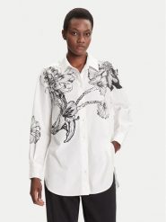 Desigual Koszula Byn Lacroix 25WWCW07 Biały Loose Fit. Białe koszule Desigual, l, bez wzorów, z bawełny, bez kołnierzyka, bez ramiączek. Za 429.99 zł.