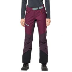 Damskie Spodnie Narciarskie Alpspitze. Fioletowe spodnie narciarskie Jack Wolfskin, bez wzorów, z materiału, narciarskie. Za 724.99 zł.