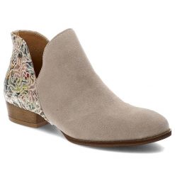 Beżowe Botki Maciejka Eleganckie Obuwie Damskie. Brązowe botki Maciejka, bez wzorów, bez obcasa, na obcasie, bez zapięcia. Za 319.00 zł.