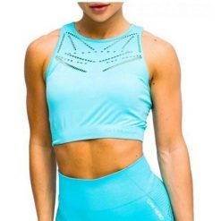 Biustonosz Sportowy Damski Plażowe Venice. Niebieskie bielizna sportowa Gym Hero, m, bez wzorów. Za 137.99 zł.