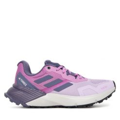 Buty do biegania adidas. Fioletowe obuwie sportowe Adidas, bez zapięcia, do biegania, Adidas Terrex. Za 439.99 zł.