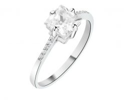 Pierścionek srebrny z cyrkoniami. Szare pierścionki Apart, z cyrkonią, srebrne. Za 129.00 zł.