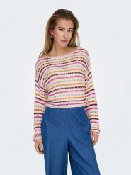 ONLY Sweter ze wzorem rozmiar: L. Swetry Only, l, bez wzorów, ze splotem, bez ramiączek. Za 92.42 zł.