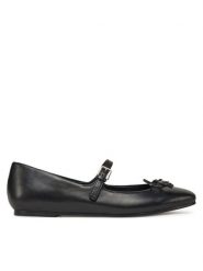 Guess Półbuty 173987 Czarny. Czarne baleriny Guess, z aplikacjami, ze skóry, bez obcasa. Za 289.99 zł.