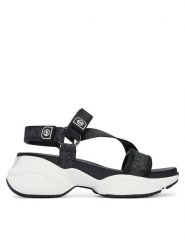 MICHAEL Michael Kors Sandały Bowie 43S6BWFA1B Czarny. Czarne sandały MICHAEL Michael Kors, bez wzorów, ze skóry, bez obcasa, na płaskiej podeszwie, bez zapięcia. Za 739.99 zł.