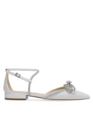 Eva Minge Baleriny COMO-V1381-813-1 Biały. Białe baleriny Eva Minge, bez wzorów, ze skóry, bez obcasa. Za 219.99 zł.