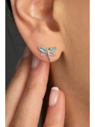 Heliophilia Srebrne kolczyki-wkrętki z cyrkoniami rozmiar: onesize. Szare kolczyki Heliophilia, z cyrkonią, srebrne. Za 39.99 zł.