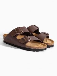 Sunbay Klapki "Balmain" w kolorze brązowym rozmiar: 36. Brązowe klapki Sunbay, bez wzorów, z otwartym noskiem, bez obcasa. Za 132.05 zł.