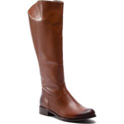 Oficerki BALDACCINI - 521200-8 Brąz 259. Brązowe kozaki Baldaccini, ze skóry, przed kolano, bez obcasa, bez zapięcia. W wyprzedaży za 289.00 zł.