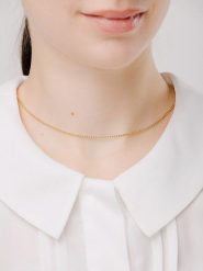 Pandora Pozłacany naszyjnik - dł. 50 cm rozmiar: onesize. Żółte naszyjniki Pandora, pozłacane. Za 368.09 zł.
