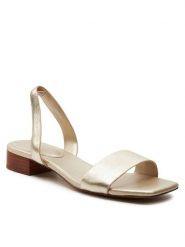 Aldo Sandały Dorenna 13578727 Złoty. Żółte sandały Aldo, bez wzorów, ze skóry, bez obcasa, na płaskiej podeszwie, bez zapięcia. Za 219.99 zł.