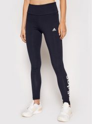 Adidas Legginsy Essentials Logo H07781 Granatowy Extra Slim Fit. Niebieskie legginsy Adidas, xs, bez wzorów, z bawełny, do biegania. Za 89.99 zł.