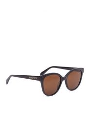 Nine West Okulary przeciwsłoneczne CEO-NW6630S Brązowy ciemny. Brązowe okulary przeciwsłoneczne Nine West, bez wzorów. Za 149.99 zł.