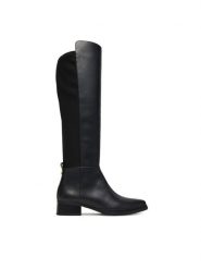 MICHAEL Michael Kors Muszkieterki Lex 40F5LXMB5L Czarny. Czarne kozaki MICHAEL Michael Kors, ze skóry, bez obcasa, na płaskiej podeszwie, bez zapięcia. Za 879.99 zł.