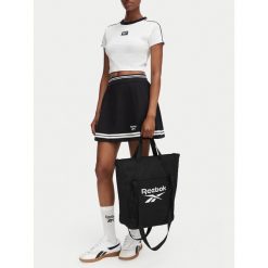 Torebka Reebok. Czarne shopper Reebok, bez wzorów, bez dodatków. Za 129.99 zł.