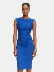 Rinascimento Sukienka koktajlowa CFC0130273003 Niebieski Slim Fit. Niebieskie sukienki Rinascimento, l, bez wzorów, z syntetyku, wizytowe, bez kołnierzyka, bez ramiączek. Za 469.99 zł.
