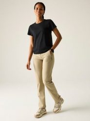 Regatta Spodnie funkcyjne "Travel Light II Packaway" w kolorze khaki rozmiar: 38. Brązowe spodnie dresowe Regatta, bez wzorów, z materiału. Za 154.79 zł.