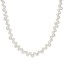 Valero Pearls Naszyjnik z pereł srebro wysokiej próby Perła hodowlana słodkowodna srebrny Naszyjniki 1 ct Damski. Szare naszyjniki Valero Pearls, z perłą, srebrne. Za 329.99 zł.
