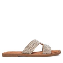 Klapki Tamaris. Szare klapki Tamaris, bez wzorów, bez obcasa. Za 209.99 zł.