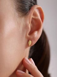 Heliophilia Pozłacane kolczyki-wkrętki rozmiar: onesize. Zielone kolczyki Heliophilia, pozłacane. Za 43.99 zł.