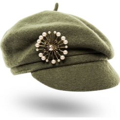 CZAPKA TWINSET. Zielone czapki Twinset, bez wzorów, z wełny. Za 169.50 zł.