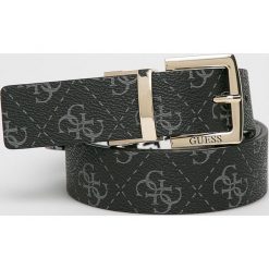 Guess Jeans - Pasek dwustronny. Czarne paski Guess Jeans, z aplikacjami, z jeansu. Za 229.90 zł.