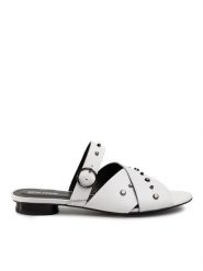 Gino Rossi Klapki Hoshi DLI771-CS4-0568-1100-0 Biały. Białe klapki Gino Rossi, bez wzorów, ze skóry, bez obcasa. Za 369.99 zł.